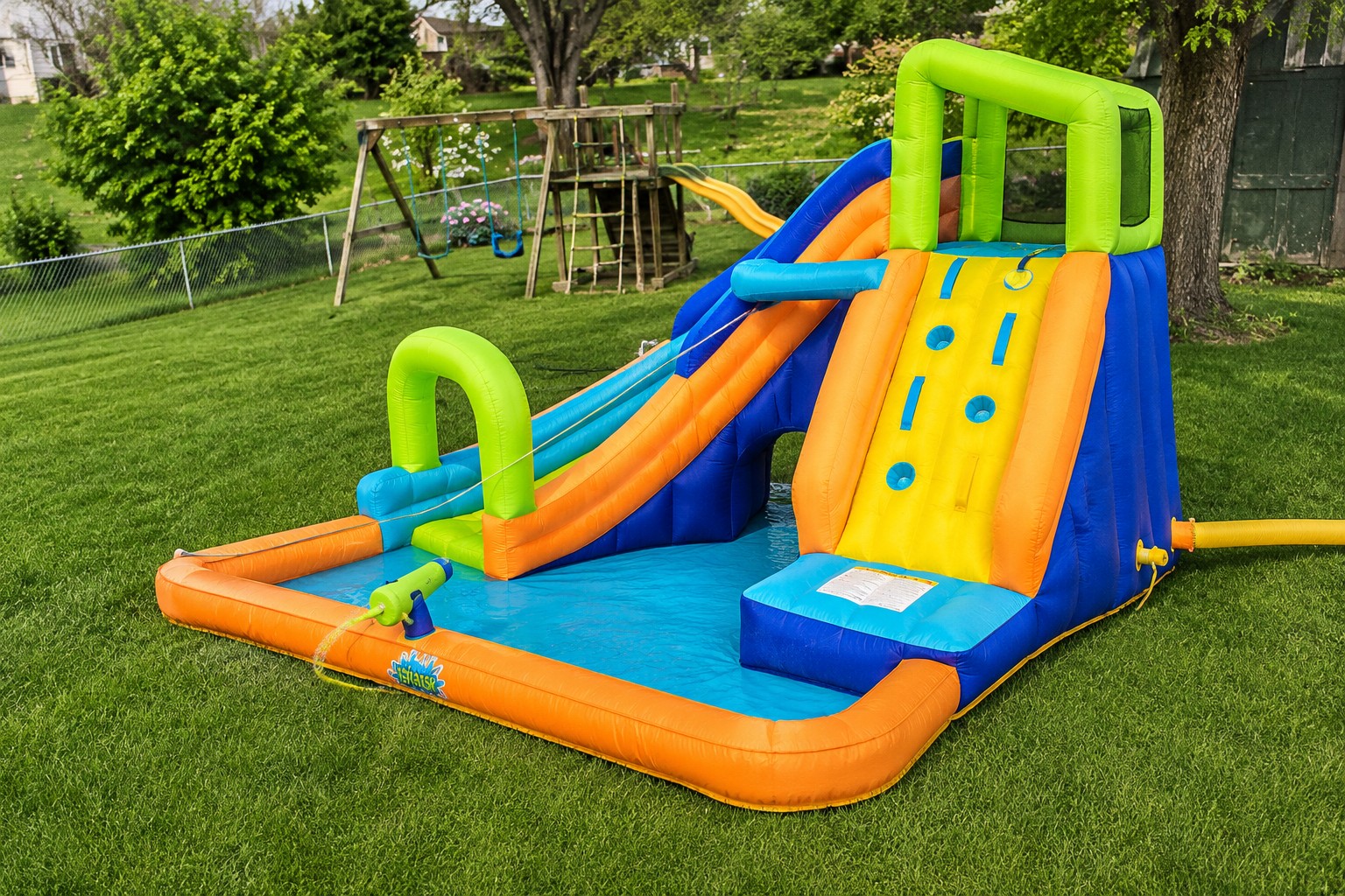 Large Inflatable Water Slide and Splash Pool - Rent or Buy